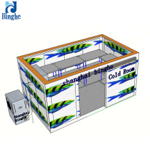 cheap r404a condens unit container cold storage room on fishing boat for sale